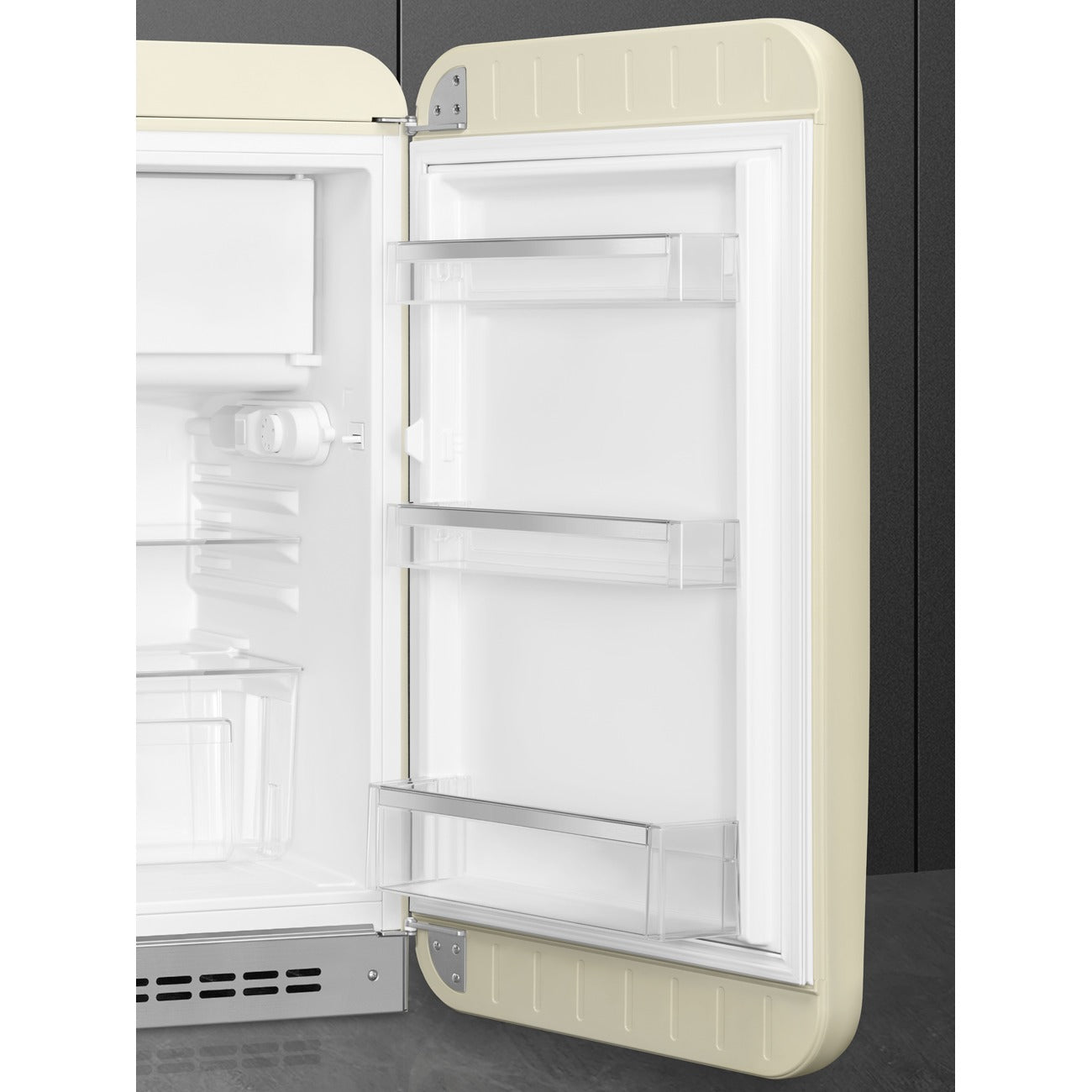 Tủ lạnh một cửa SMEG FAB10RCR6 màu kem cánh phải
