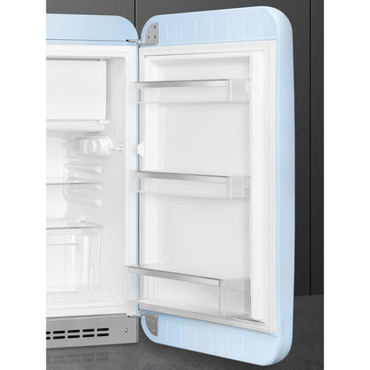 Tủ lạnh một cửa SMEG FAB10RPB6 màu xanh nhạt cánh phải