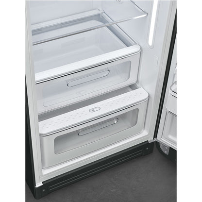 Tủ lạnh một cửa SMEG FAB28RDBLV5 màu đen vải nhung cánh phải