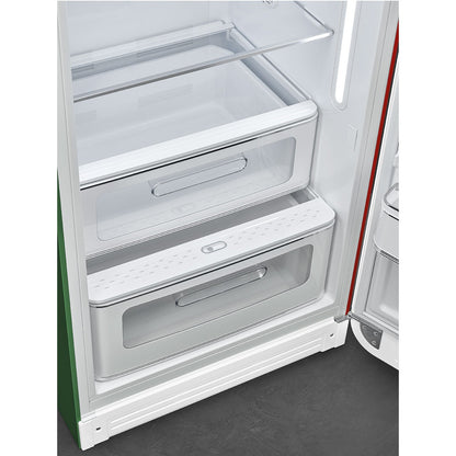 Tủ lạnh một cửa SMEG FAB28RDIT5 màu cờ Italy cánh phải