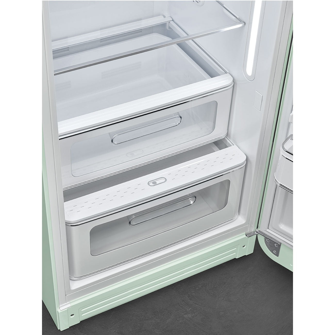 Tủ lạnh một cửa SMEG FAB28RPG5 màu xanh lá cánh phải