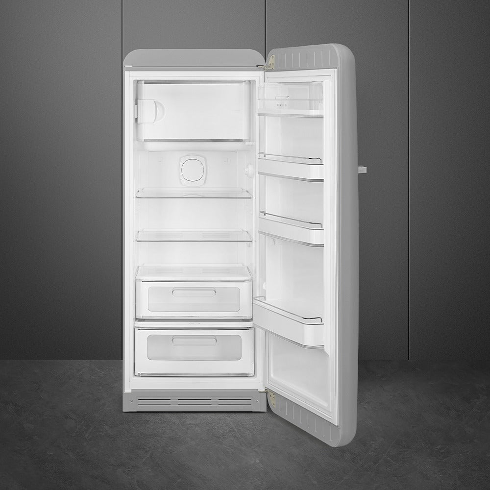 Tủ lạnh một cửa SMEG FAB28RSV5 màu bạc cánh phải