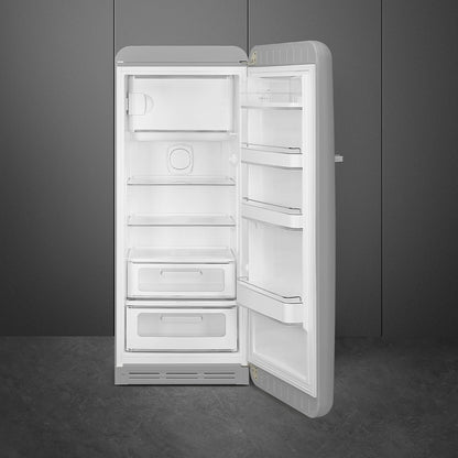 Tủ lạnh một cửa SMEG FAB28RSV5 màu bạc cánh phải