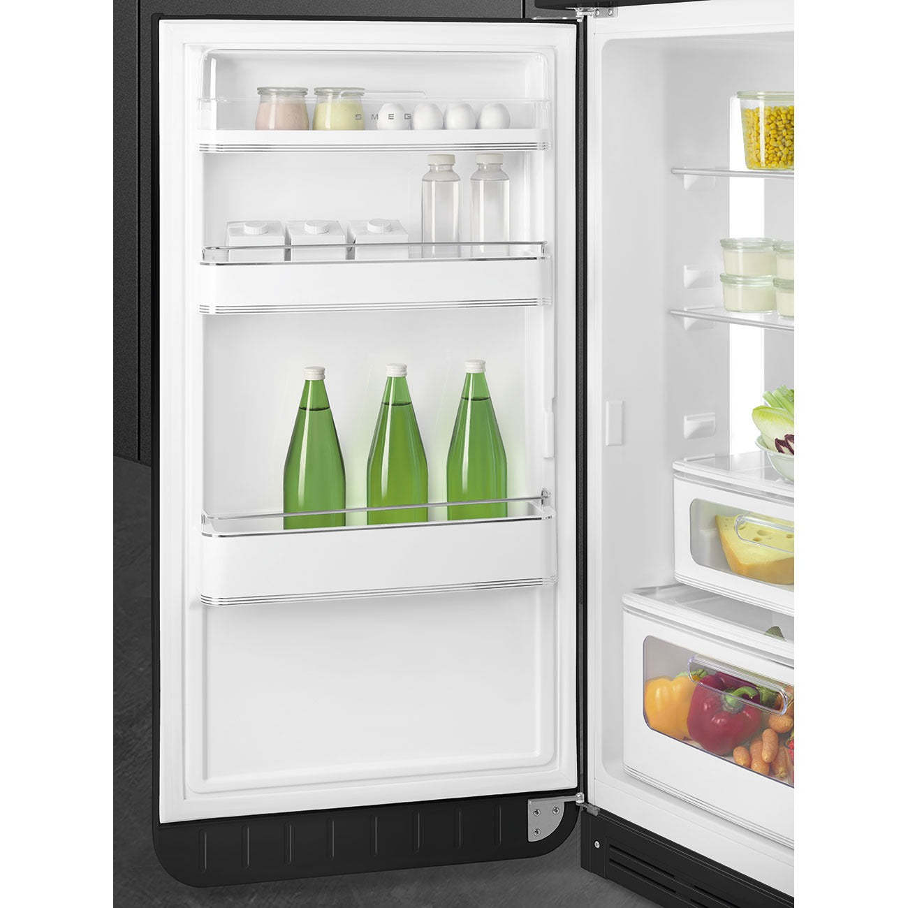 Tủ lạnh cửa đôi SMEG FAB30LBL5 màu đen cánh trái