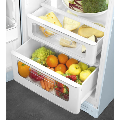 Tủ lạnh cửa đôi SMEG FAB30LPB5 màu xanh dương pastel cánh trái
