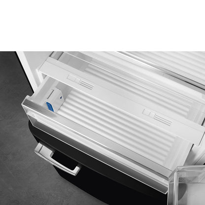 Tủ lạnh 2 ngăn đỉnh dưới SMEG FAB38RBL5 màu đen cánh phải