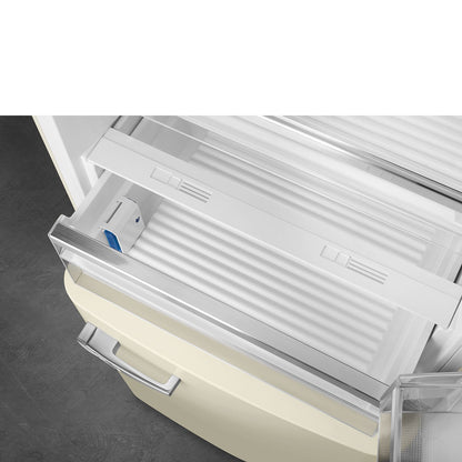 Tủ lạnh 2 ngăn đỉnh dưới SMEG FAB38RCR5 màu kem cánh phải