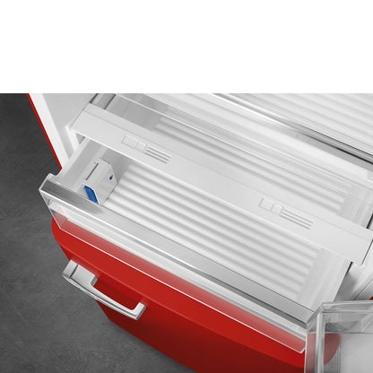 Tủ lạnh 2 ngăn đỉnh dưới SMEG FAB38RRD5 màu đỏ cánh phải