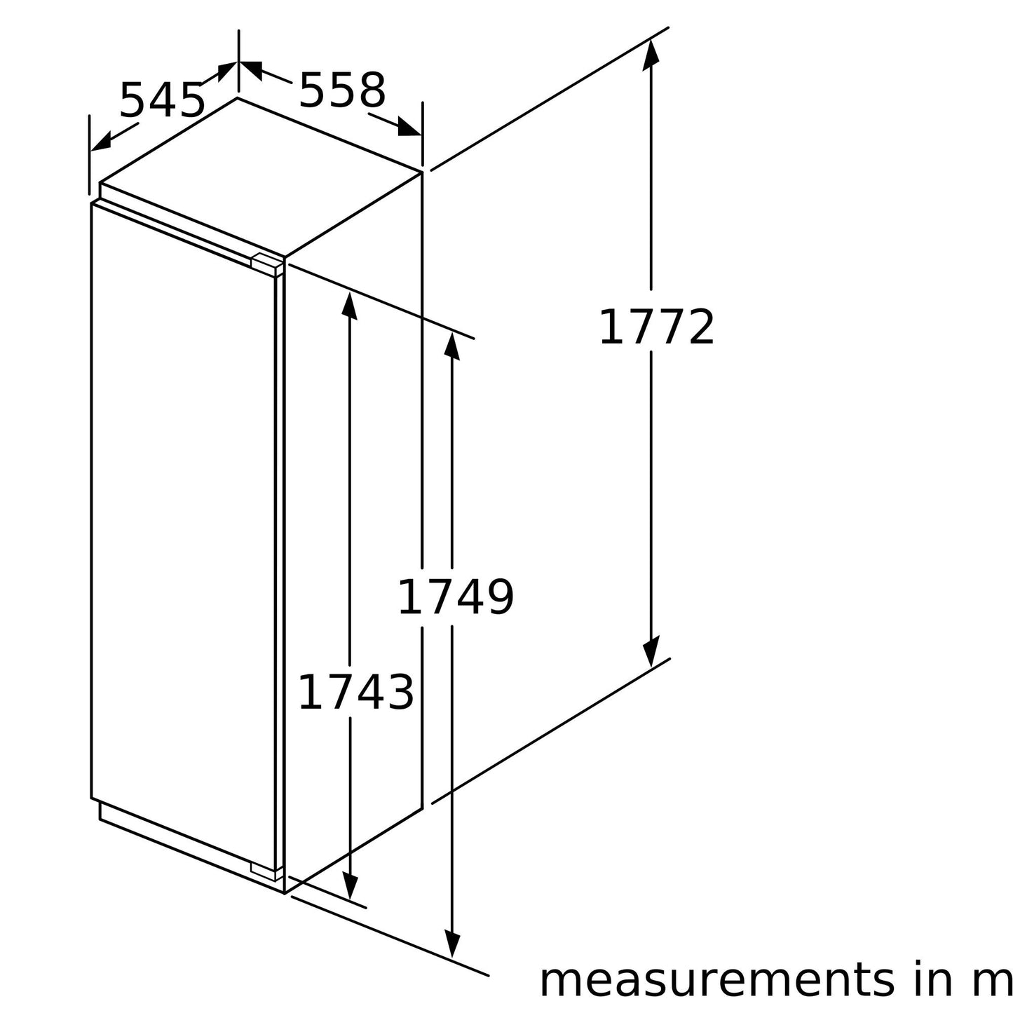 Tủ lạnh âm tủ BOSCH KIF82PFF0 |Serie 8