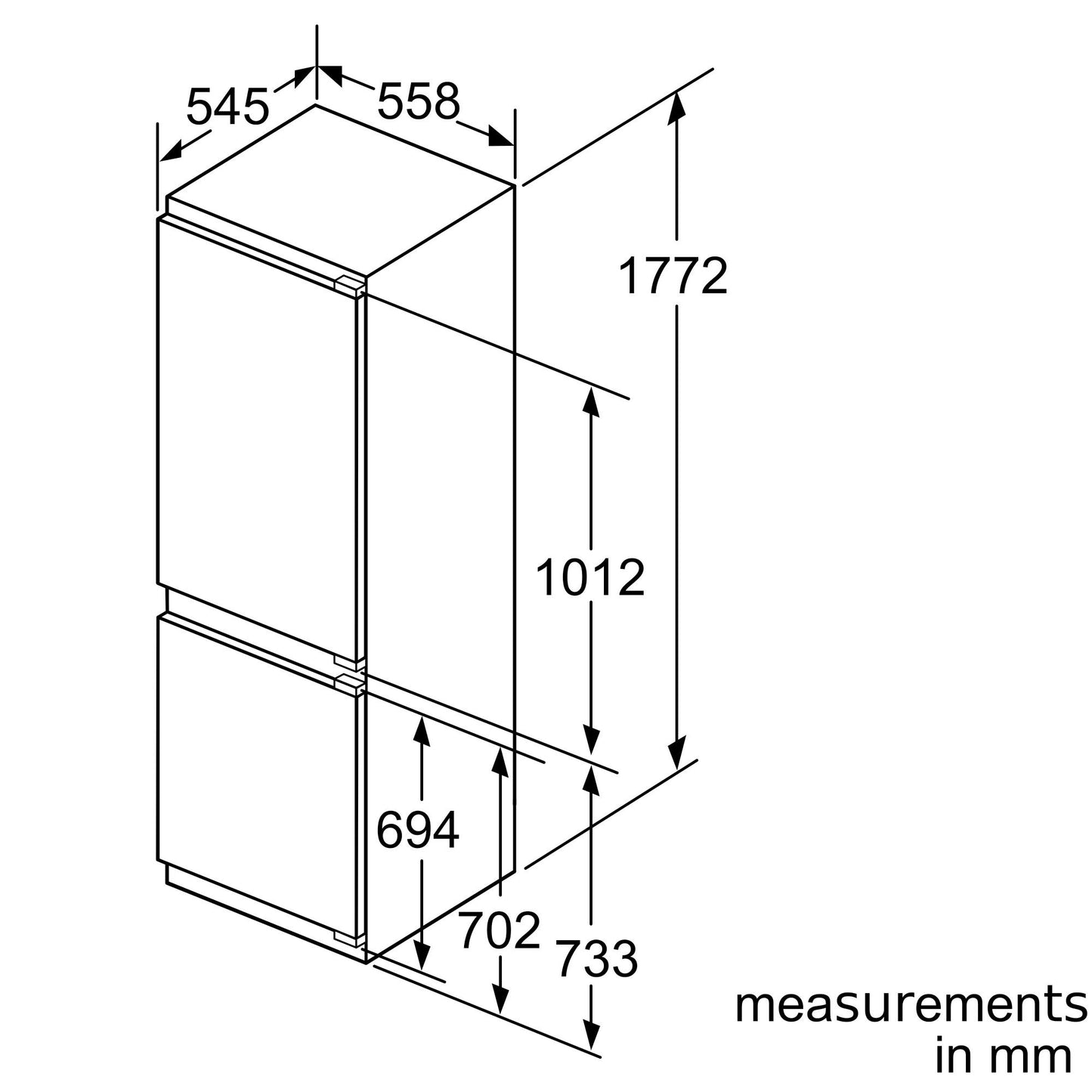 Tủ lạnh âm tủ BOSCH KIN86AFF0 |Serie 6