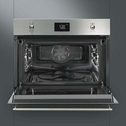 Lò nướng kết hợp vi sóng SMEG SF4390MCX