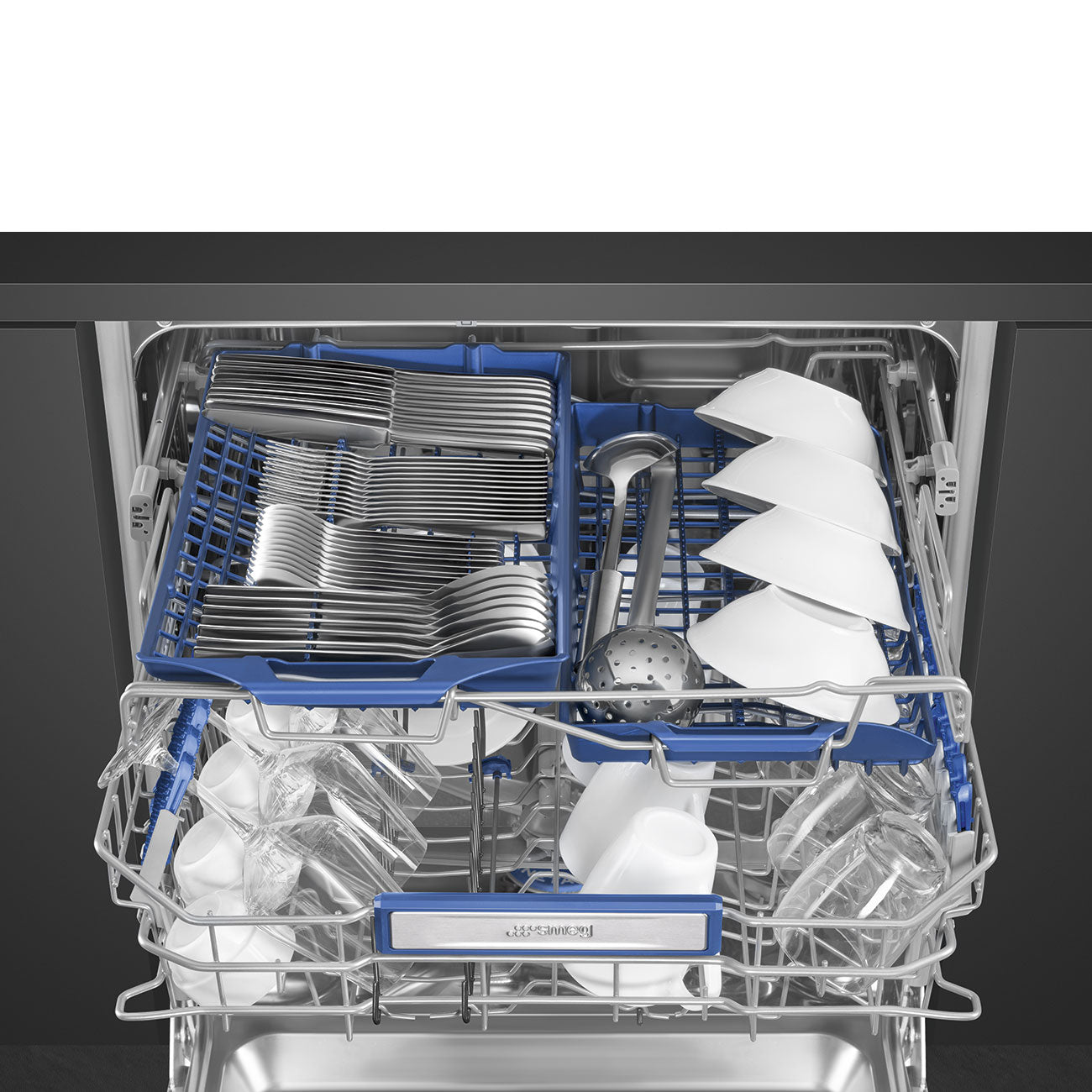 Máy rửa bát âm tủ SMEG ST323PT màu bạc