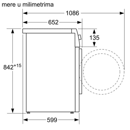 Máy sấy quần áo BOSCH WTR85V11BY|Serie 4