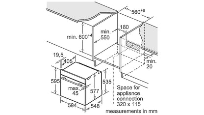 Lò nướng BOSCH HBG635BS1|Serie 8