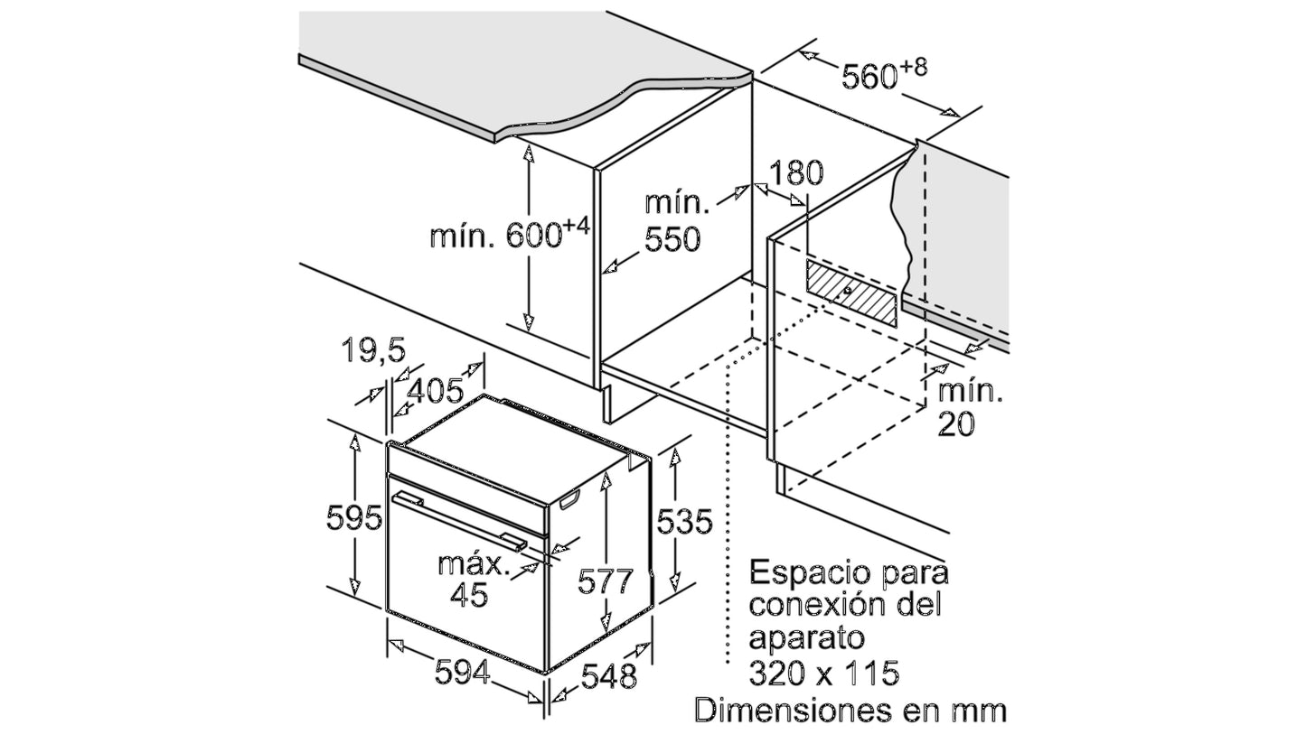 Lò nướng BOSCH HBG635NS1|Serie 8