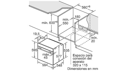 Lò nướng BOSCH HBG635NS1|Serie 8