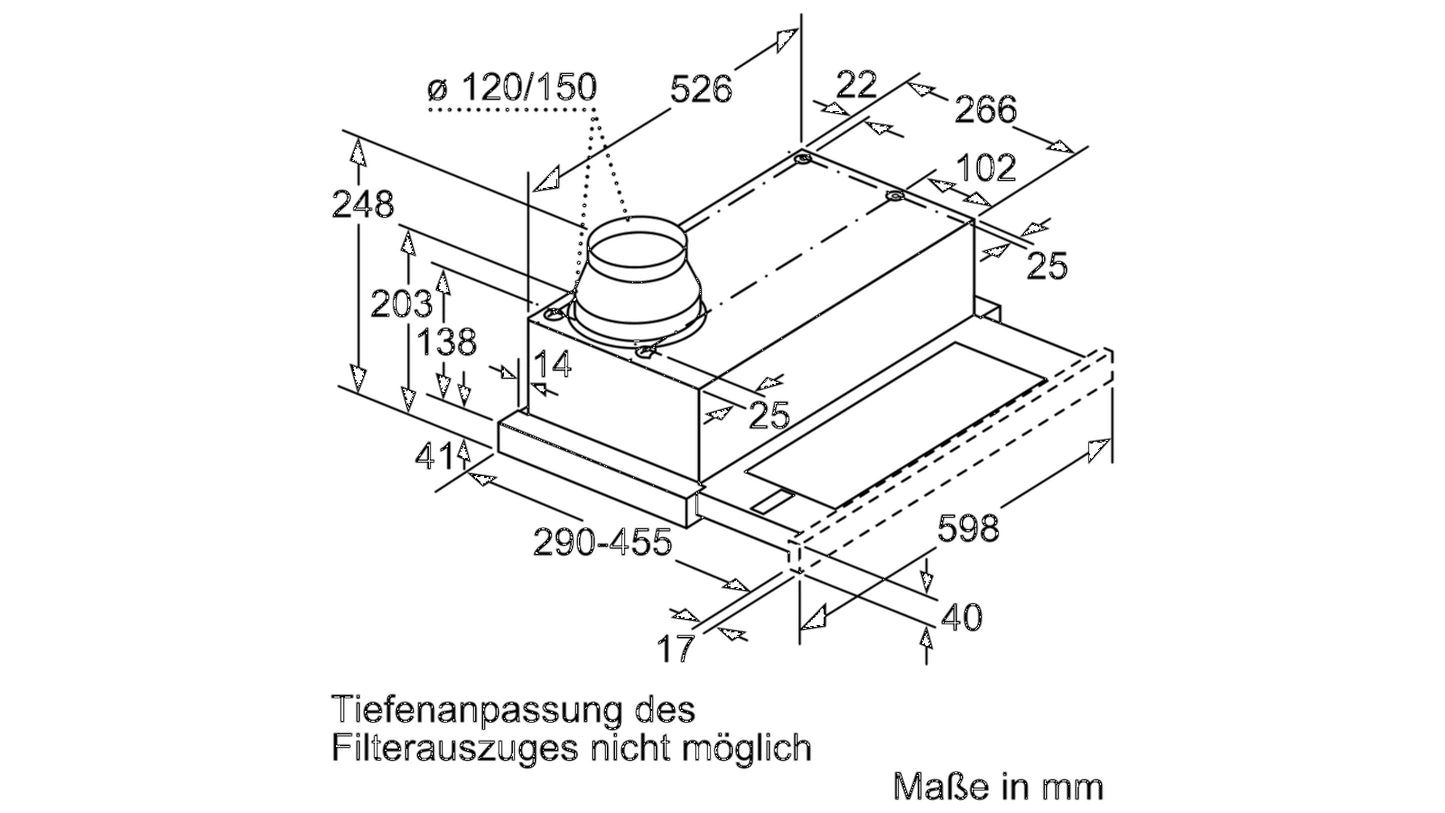 Máy hút mùi âm tủ BOSCH DFL063W50|Serie 2