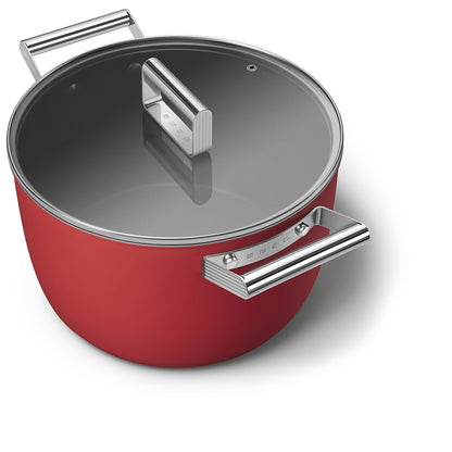 Xoong nồi Smeg CKFC2611RDM màu đỏ 26cm