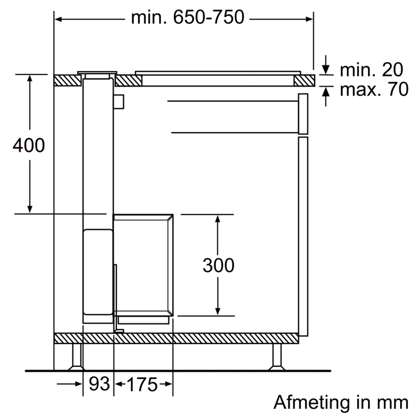 Máy hút mùi âm bàn bếp BOSCH DDD96AM60|Serie 6