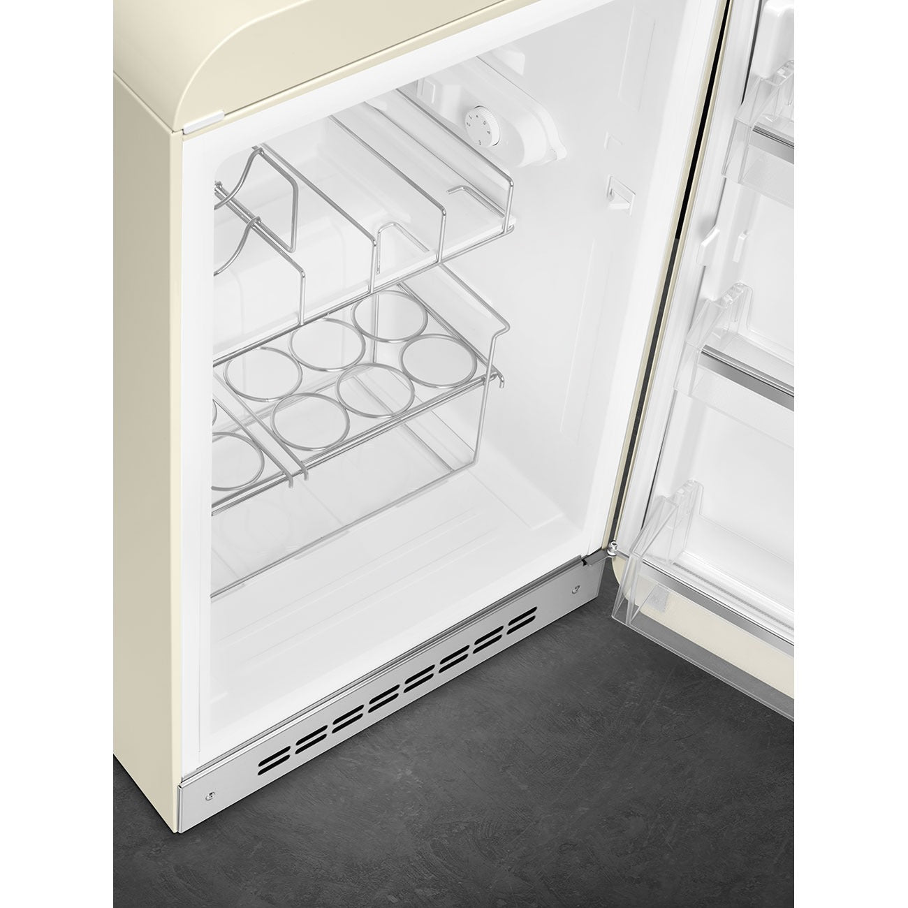 Tủ mát một cửa SMEG FAB10HRCR6 màu kem cánh phải