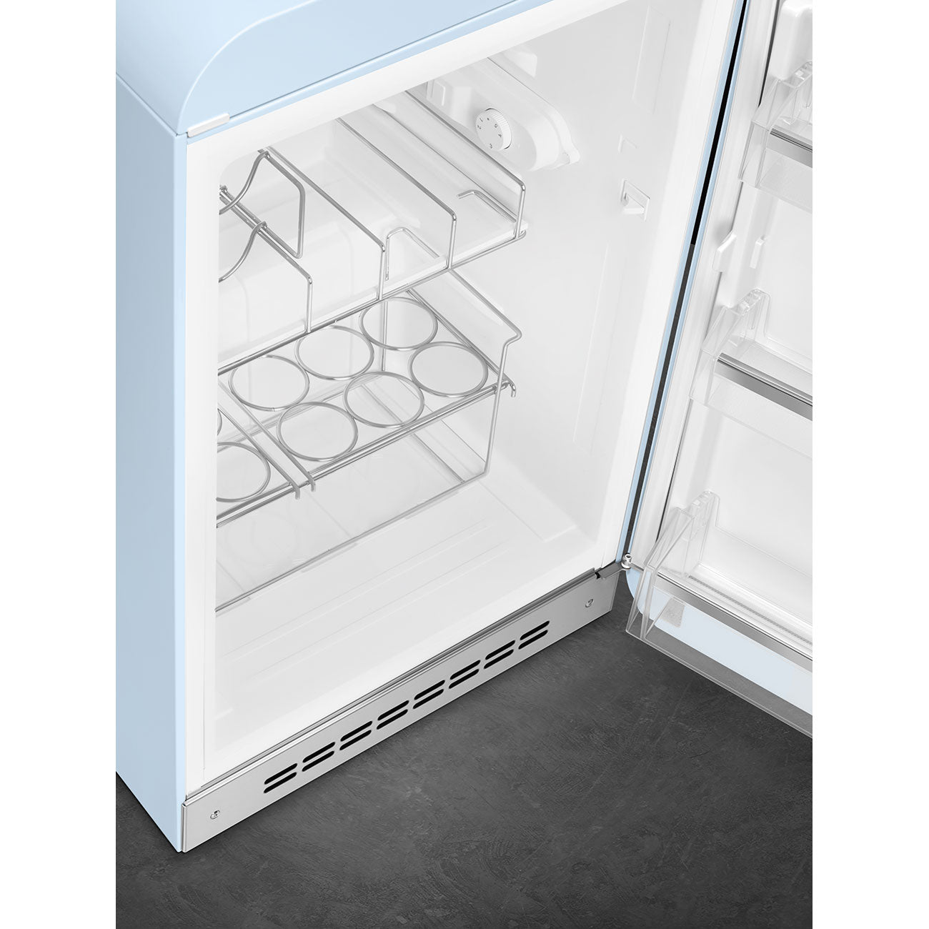 Tủ mát SMEG FAB10HRPB5 màu xanh pastel cánh phải