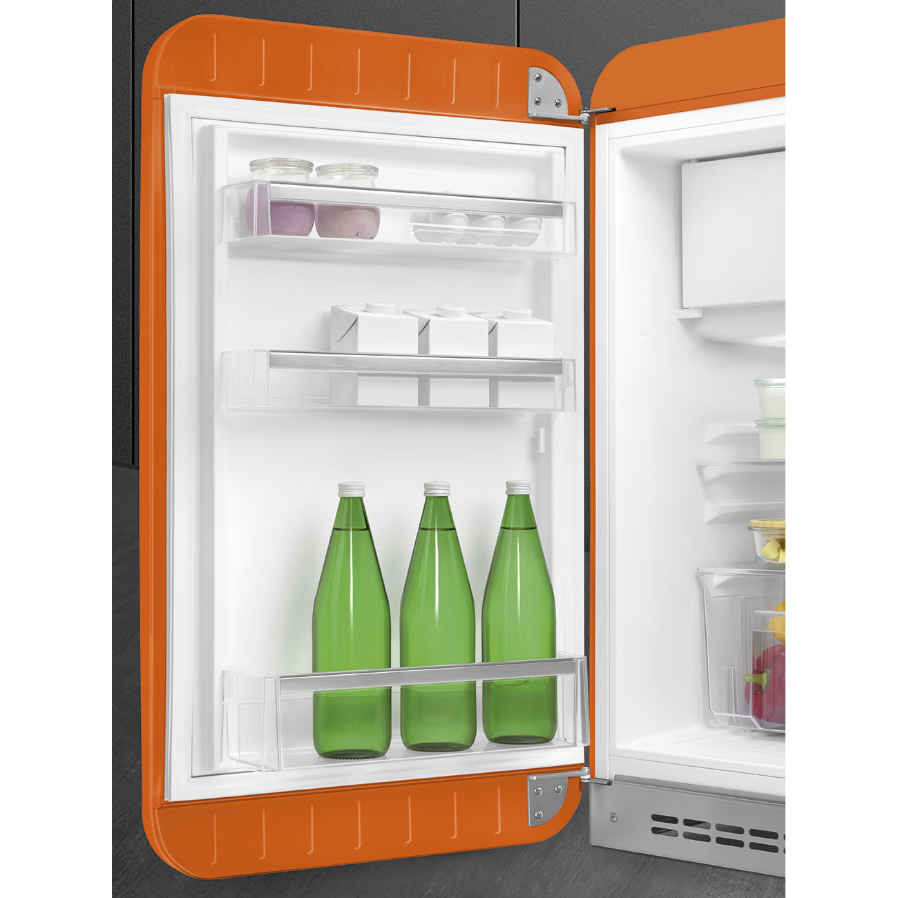 Tủ lạnh mini một cửa SMEG FAB10LOR5 màu cam cánh trái