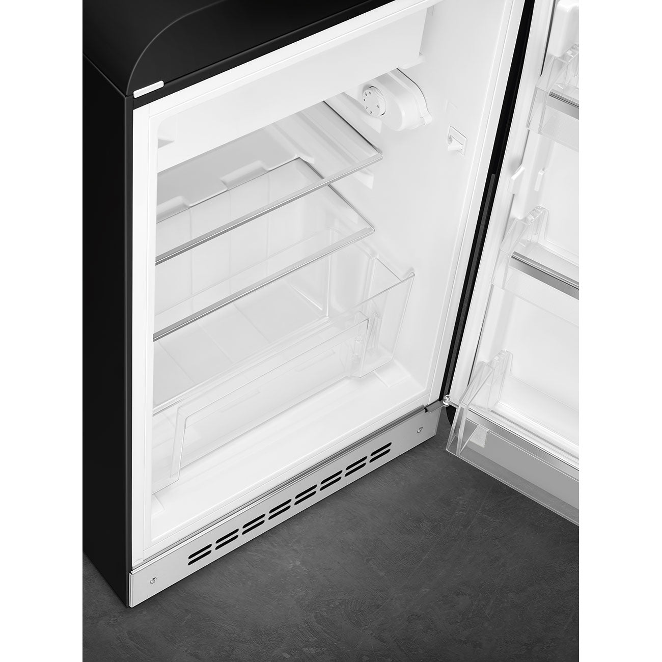 Tủ lạnh mini một cửa SMEG FAB10RBL5 màu đen cánh phải