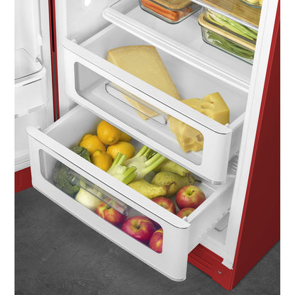 Tủ lạnh một cửa SMEG FAB28LRD5 màu đỏ cánh trái
