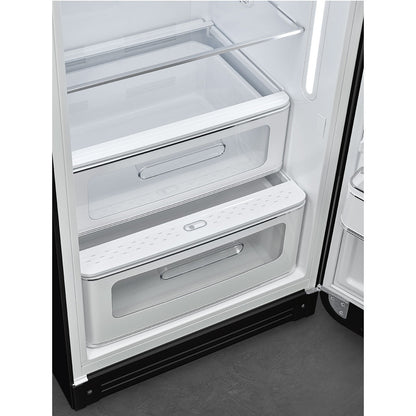 Tủ lạnh một cửa SMEG FAB28RBL5 màu đen cánh phải