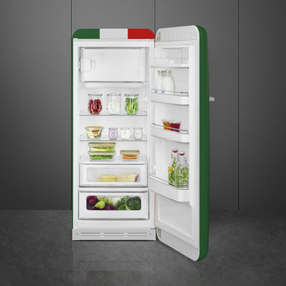 Tủ lạnh một cửa SMEG FAB28RDIT5 màu cờ Italy cánh phải