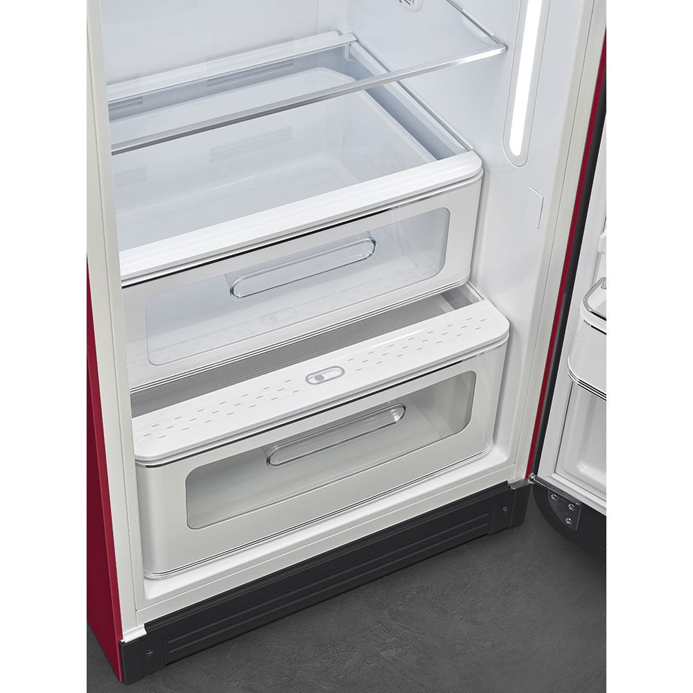 Tủ lạnh một cửa SMEG FAB28RDRB5 màu đỏ ruby cánh phải