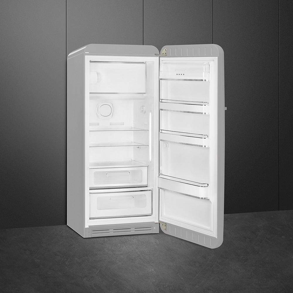 Tủ lạnh một cửa SMEG FAB28RSV5 màu bạc cánh phải