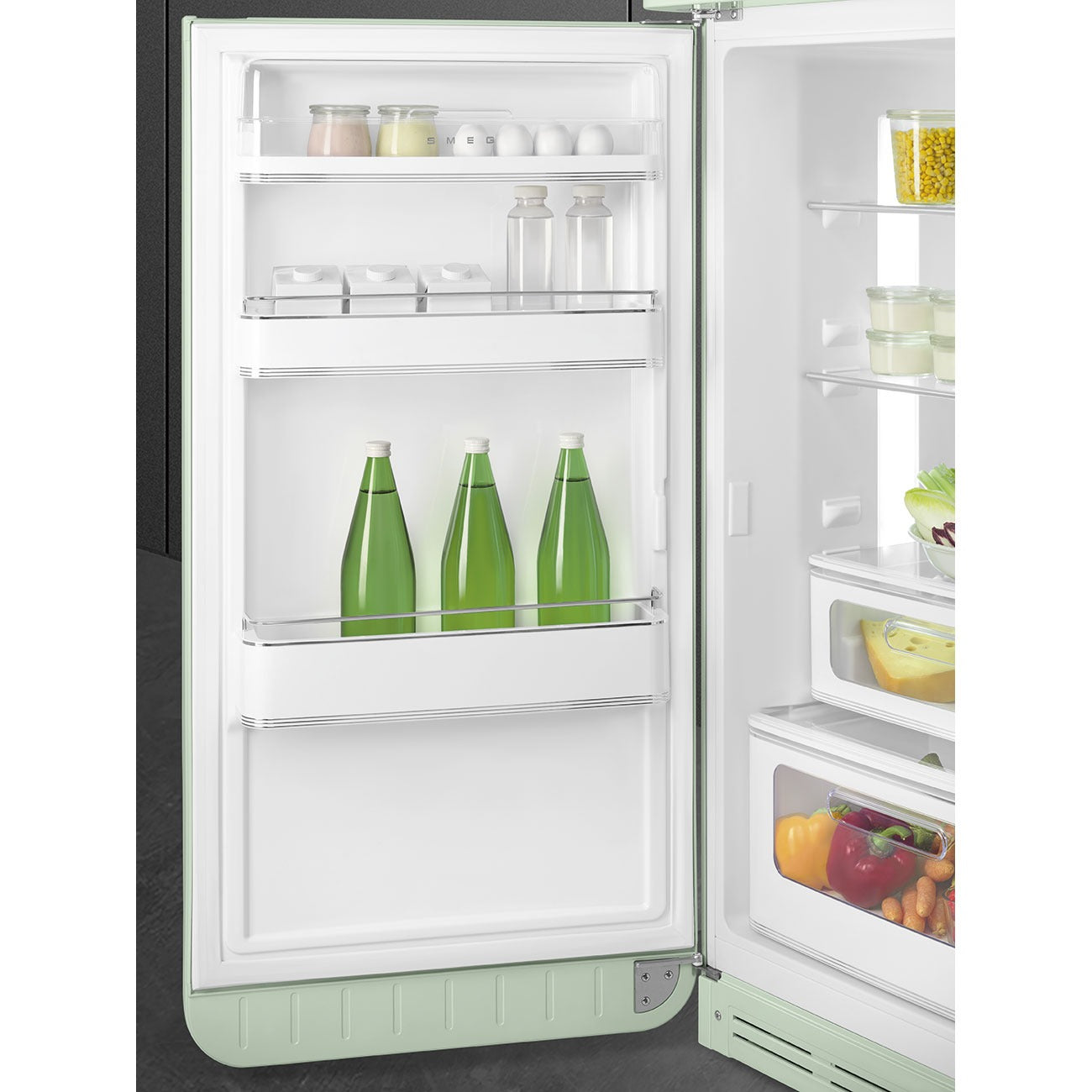 Tủ lạnh cửa đôi SMEG FAB30LPG5 màu xanh lá cánh trái
