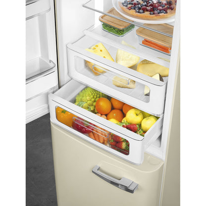Tủ lạnh 2 ngăn SMEG FAB32LCR5 màu kem cánh trái