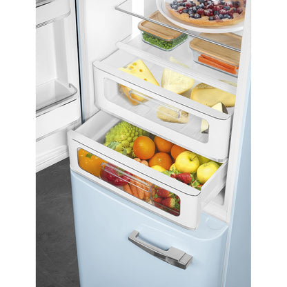 Tủ lạnh 2 ngăn SMEG FAB32LPB5 màu xanh dương pastel cánh trái