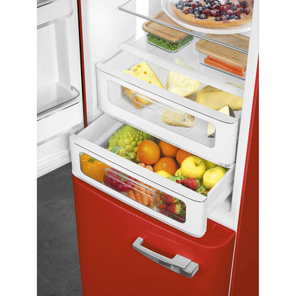 Tủ lạnh 2 ngăn SMEG FAB32LRD5 màu đỏ cánh trái