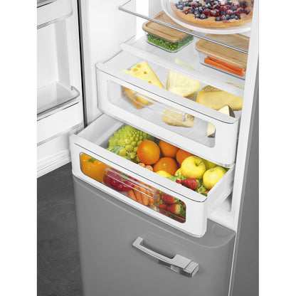 Tủ lạnh 2 ngăn SMEG FAB32LSV5 màu bạc cánh trái