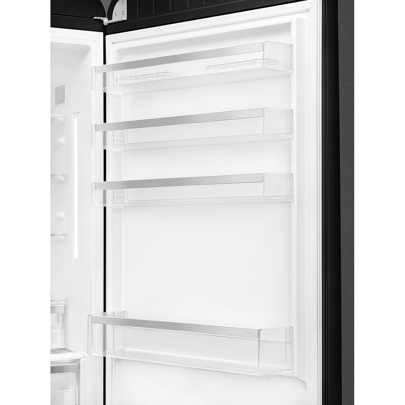 Tủ lạnh 2 ngăn đỉnh dưới SMEG FAB38RBL5 màu đen cánh phải