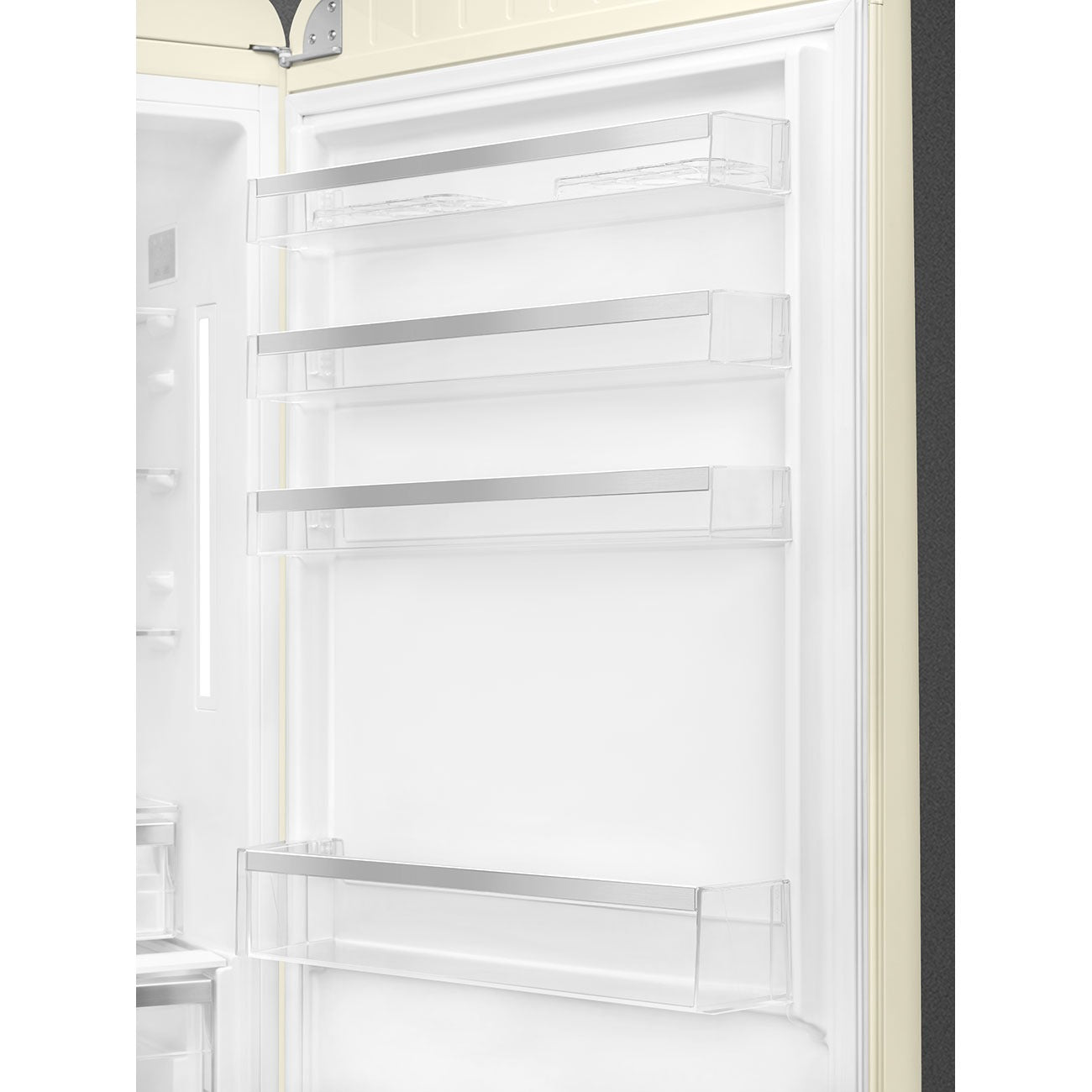 Tủ lạnh 2 ngăn đỉnh dưới SMEG FAB38RCR5 màu kem cánh phải