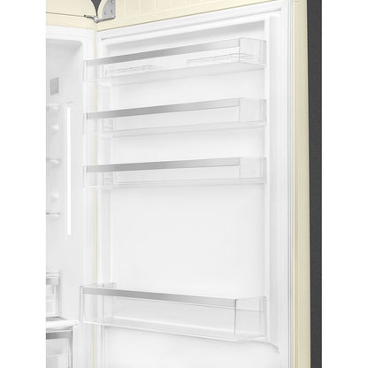 Tủ lạnh 2 ngăn đỉnh dưới SMEG FAB38RCR5 màu kem cánh phải