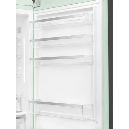 Tủ lạnh 2 ngăn đỉnh dưới SMEG FAB38RPG5 màu xanh pastel cánh phải