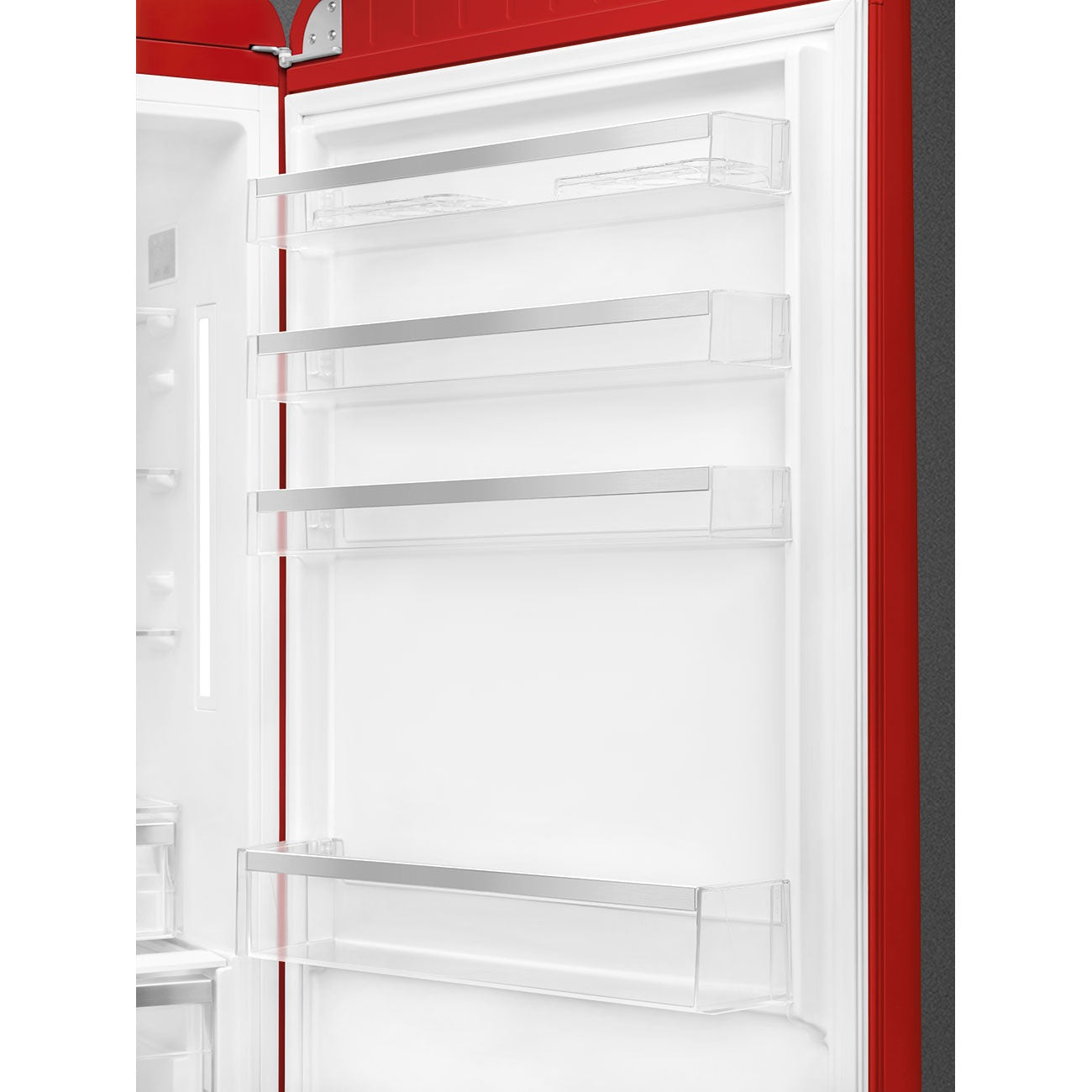Tủ lạnh 2 ngăn đỉnh dưới SMEG FAB38RRD5 màu đỏ cánh phải