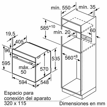 Lò nướng BOSCH HBA5360S0 |Serie 6