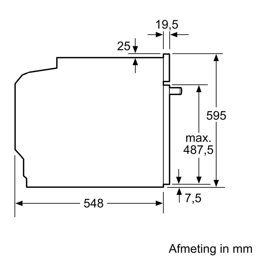 Lò nướng âm tủ Bosch HBG536EB3 Series 6