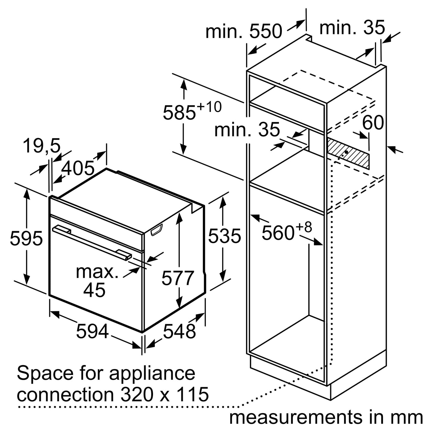 Lò nướng BOSCH HBG634BB1B|Serie 8