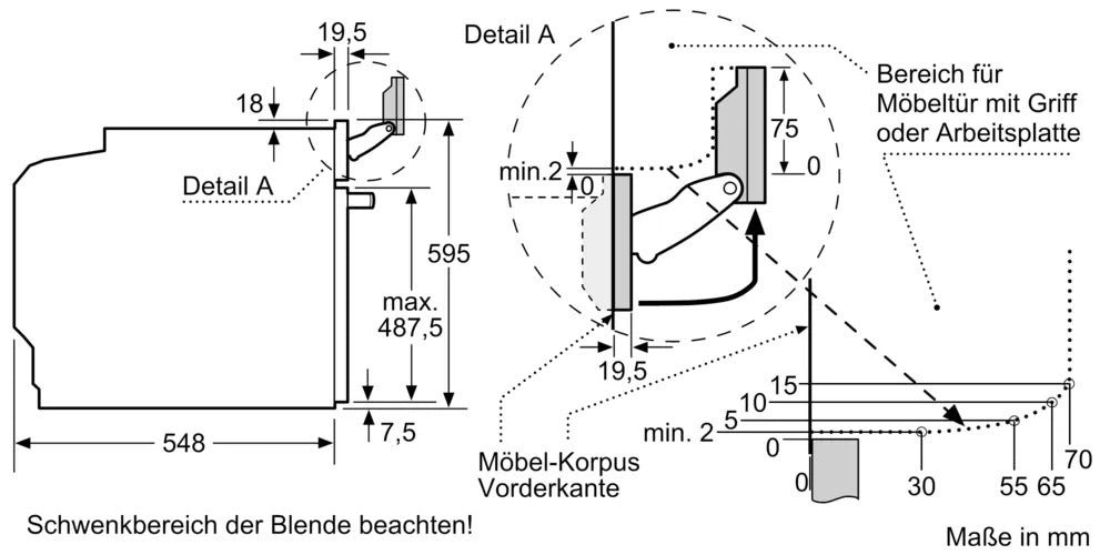 Lò nướng kèm hấp âm tủ Bosch HSG7361B1 Serie 8