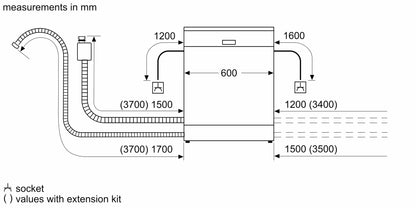 Máy rửa bát độc lập BOSCH SMS4ECI14E Series 4