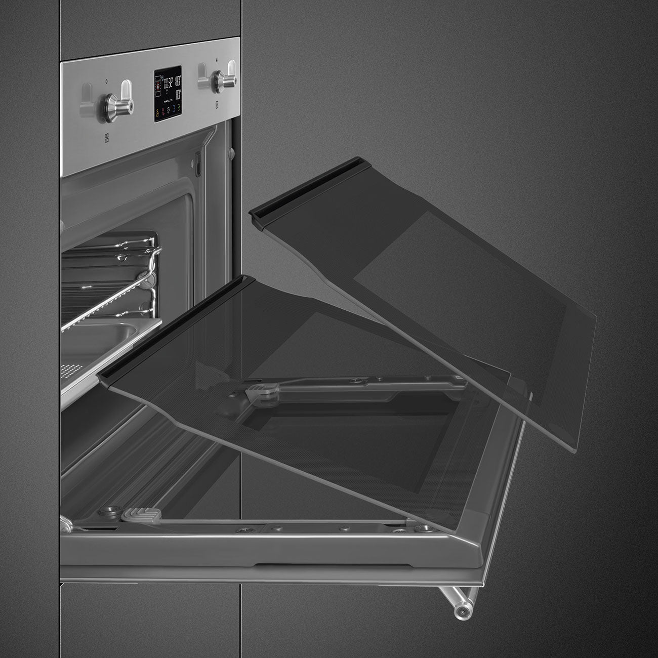 Lò nướng kết hợp hấp SMEG SO4302S3X
