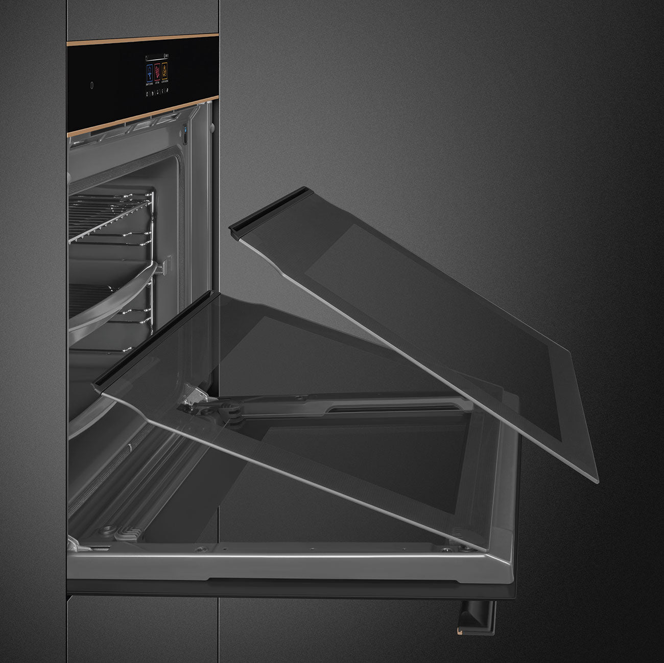 Lò nướng kết hợp hấp SMEG SOP6604S2PNR