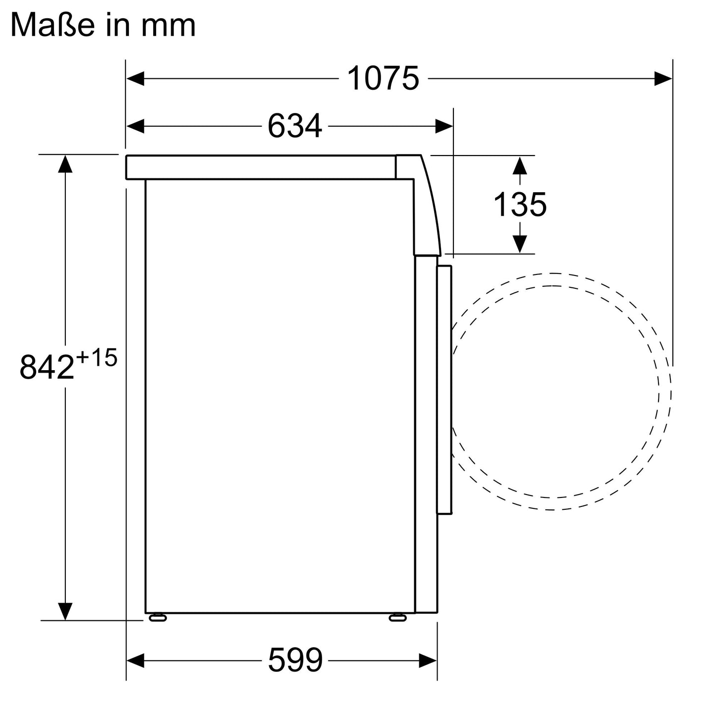 Máy sấy quần áo BOSCH WTW87541|Serie 8